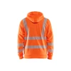 BLAKLADER 3565 High Vis Fleece Sweater Orange (Men) in Pique Fleece – front view; Application Craftsman, Holster Pockets false, Features Soft, brushed inner; Wide reflectors