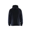 BLAKLADER 3586 Craftsman Fleece Sweater Dark Navy Blue (Men) in PolyCotton Fleece – front view; Holster Pockets false, Features Soft, brushed inner; Kangaroo pocket