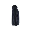 BLAKLADER 3586 Craftsman Fleece Sweater Dark Navy Blue (Men) in PolyCotton Fleece – side view; Holster Pockets false, Features Soft, brushed inner; Kangaroo pocket