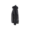 BLAKLADER 5940 Craftsman Softshell Jacket Dark Grey / Black (Men) in Knitted Polyester – alternate side view; Holster Pockets false, Features Softshell reinforcements; Extended back; Two-way plastic zip, Stretch true