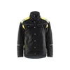 BLAKLADER 4915 High Vis Jacket Black / Hi-Vis Yellow (Men) in Heavyweight Cotton Twill – product display image; Application Winter, Holster Pockets false, Features Heat insulated lining; Robust hidden one-way plastic zip; Reflective details