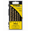 FAMAG 1594 HSS-G Brad Point Drill Bit Set 3, 4, 5, 6, 8 mm – product display image; Fully Ground, High Speed Steel, Application Precision Wood Drilling, Connection Type Cylindrical