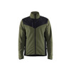 BLAKLADER 5942 Craftsman Softshell Jacket Autumn Green / Black (Men) in Knitted Polyester – product display image; Holster Pockets false, Features Softshell reinforcements; Comfy, brushed inner; Extended back, Stretch true
