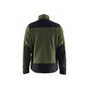 BLAKLADER 5942 Craftsman Softshell Jacket Autumn Green / Black (Men) in Knitted Polyester – front view; Holster Pockets false, Features Softshell reinforcements; Comfy, brushed inner; Extended back, Stretch true