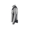 BLAKLADER 5942 Craftsman Softshell Jacket Grey Melange / Black (Men) in Knitted Polyester – alternate side view; Holster Pockets false, Features Softshell reinforcements; Comfy, brushed inner; Extended back, Stretch true