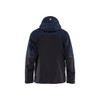 BLAKLADER 4980 High Vis Jacket Dark Navy Blue / Hi-Vis Yellow (Men) in Waterproof 4-Way Stretch Polyamide – front view; Application Craftsman, Holster Pockets false, Features 4-way stretch; Breathable; Taped seams; Windproof and waterproof, Stretch…