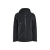BLAKLADER 4980 STRIKER Jacket Black (Men) in Waterproof 4-Way Stretch Polyamide – product display image; Application Craftsman, Holster Pockets false, Features 4-way stretch; Breathable; Taped seams; Windproof and waterproof, Stretch true