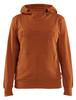 BLAKLADER Hoodie  3560  with  for BLAKLADER Hoodie  | 3560 Womens Brown 3D Logo Hoodie in Cotton that have  available in Australia and New Zealand