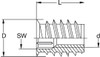 RAMPA Nut Inserts SKD330 with  for Woodworkers that have  available in Australia and New Zealand