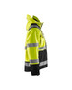 BLAKLADER Jacket | 4987 Mens High Vis Yellow /Black Jacket with Full Zip and Reflective Tape in Polyester