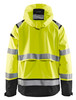 BLAKLADER Jacket | 4987 Mens High Vis Yellow /Black Jacket with Full Zip and Reflective Tape in Polyester