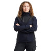 The BLAKLADER 5943 Women's Dark Navy Blue and Black Sweater Jacket is a stylish and functional knitted jacket designed for comfort and durability.