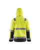 BLAKLADER Polyester Waterproof High Vis Yellow  Jacket  for Electricians that have Full Zip  available in Australia and New Zealand