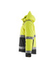 BLAKLADER Polyester Waterproof High Vis Yellow  Jacket  for Electricians that have Full Zip  available in Australia and New Zealand