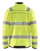BLAKLADER Sweater | 4941 Mens High Vis Yellow Sweater with Full Zip Reflective Tape in Polyester Fleece