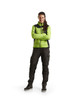 BLAKLADER Jacket | 4903 Womens High Vis Yellow Jacket with Full Zip Knitted in Polyester