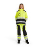 BLAKLADER Jacket | 4904 Womens High Vis Yellow /Black Jacket Waterproof with Reflective Tape in Polyester