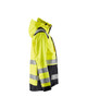 BLAKLADER Jacket | 4904 Womens High Vis Yellow /Black Jacket Waterproof with Reflective Tape in Polyester