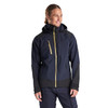 The Blaklader 4749 jacket in Dark Navy Blue with Yellow details is a stylish choice for work and leisure.