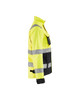 BLAKLADER Jacket | 4903 Womens High Vis Yellow /Black Jacket with Full Zip Reflective Tape in Polyester