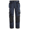 SNICKERS WORKWEAR Trousers | 6251 Navy Blue Trousers with Holster Pockets for Electricians, Plumbers in the Construction Industry