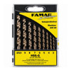 FAMAG 1594 3-10mm Brad Point Drill Bit Set - display