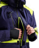 The Navy Blue with High Vis Yellow details Blaklader jacket is perfect for those who demand quality and comfort.