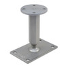 PITZL R / L Post Base M24 167mm Height Adjustable Right / Left Thread; Round Upper Plate – product display image; Steel, Application Timber Construction, Range PTP easy