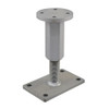 PITZL HEAVY DUTY Post Base M30 Height Adjustable 235mm High Round Upper Plate – product display image; Steel, Application Timber Construction, Range PTP plus