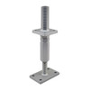PITZL 10931 HEAVY DUTY Post Base M30 Height Adjustable 340mm High Pipe Thread – product display image; Steel, Application Timber Construction, Range PTP plus