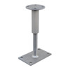 PITZL R / L Post Base M24 Height Adjustable 277mm High Right / Left Thread; Round Upper Plate – product display image; Steel, Application Timber Construction, Range PTP easy