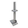 PITZL 10930INCLINE Post Base M24 Tiltable / Height Adjustable 204mm High Inclinable – product display image; Steel, Application Timber Construction, Range PTP easy