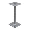 PITZL THREADED ROD Post Base M24 Threaded Rod / Height Adjustable 250 mm Threaded Rod; Base 100 × 100 × 6 mm – product display image; Steel, Application Timber Construction, Range PTP easy