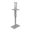 PITZL R / L Post Base M24 327mm Height Adjustable Right / Left Thread – product display image; Steel, Application Timber Construction, Range PTP easy