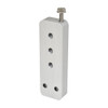 PITZL HVP Concealed Connector 80mm 25mm 12mm With Lift-Off Protection Aluminium Anodized – side view; Application Structural Timber