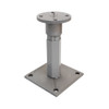 PITZL PTP Post Base M24 203mm Plug-In/Height Adjustable Square Base; Base 140 × 140 × 8 mm – product display image; Steel, Application Timber Construction, Range PTP easy