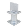 PITZL HEAVY DUTY Post Base Fixed 160mm High Lateral Strut 120 × 140 × 10 mm – product display image; Steel, Application Timber Construction, Range PTP plus
