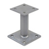 PITZL R / L Post Base M20 Height Adjustable 121mm High Right / Left Thread – product display image; Steel, Application Timber Construction, Range PTP easy