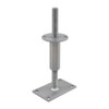 PITZL R / L Post Base M24 227mm Height Adjustable Right / Left Thread – product display image; Steel, Application Timber Construction, Range PTP easy