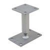 PITZL R / L Post Base M24 167mm Height Adjustable Right / Left Thread; Rectangular Upper Plate – product display image; Steel, Application Timber Construction, Range PTP easy