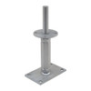 PITZL PTP EASY Post Base M24 Height Adjustable 190mm High Right / Left Thread – product display image; Steel, Application Timber Construction
