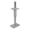 PITZL R / L Post Base M30 345mm Height Adjustable Right / Left Thread – product display image; Steel, Application Timber Construction, Range PTP plus