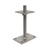 PITZL PTP EASY Post Base M24 Height Adjustable 250 mm Threaded Rod – product display image; V4A Stainless Steel, Application Timber Construction