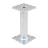 PITZL RIGID Post Base Fixed 200mm High – product display image; Steel, 42 diameter, Application Timber Construction, Range PTP easy
