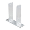 PITZL FENCE POST BASE Post Base Fixed 101mm Wide Hot-Dip Galvanized – product display image; Steel, Application Timber Construction, Range Post Bases