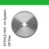 The STEHLE circular saw blade model HKS nn-System DP FLEX for Board in 160mm diameter with a 20mm Bore is perfect for rip cuts, and is considered an industrial blade.