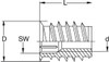 RAMPA Nut Inserts SKD330 an efficient assembly inserts that can be bought from Craftsman Hardware in Melbourne Australia
