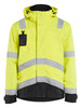 BLAKLADER 4837 High Vis Yellow Rain Jacket Reflective Tape