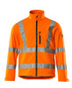 MASCOT Jacket | 08005 High Vis Orange Jacket with Reflective Tape in Softshell