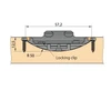 Discover the KNAPP K026 METAL Biscuit Connections, a durable sliding connector for furniture making.